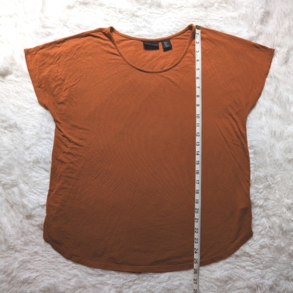 Adrienne Vittadini Modal Scoopneck T-shirt, Size Large, Orange - Picture 6 of 7